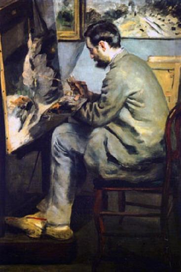 Pierre Auguste Renoir Portrait of Jean Frederic Bazille